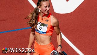 Femke Bol remains class of 400m hurdles field Shamier Little runnerup  Prefontaine Classic [upl. by Shreeves671]