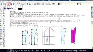 Richpeace garment CAD software Forfex [upl. by Noryak506]