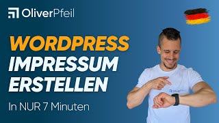 WordPress Impressum erstellen  In NUR 7 Minuten 🇩🇪 [upl. by Brunhilda78]