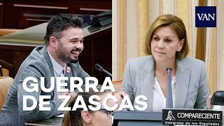 Guerra de zascas entre Cospedal y Rufián en el Congreso [upl. by Asiulana]