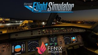 Romantic Sunset Landing and TaxiIn  BadenAirpark EDSBFKB  MSFS  FENIX A320  FSRealistic Pro [upl. by Lindblad]