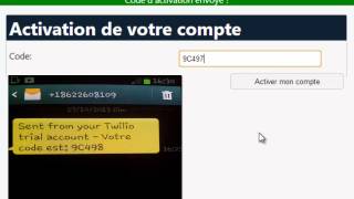 1  CREER UN SYSTEME DINSCRIPTION  CODE DACTIVATION PAR SMS POUR VOTRE SITE WEB [upl. by Elva]