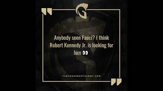 Anybody seen Fauci I think Robert Kennedy Jr is looking for him 👀 [upl. by Placeeda66]