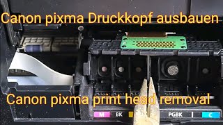 Canon pixma Druckkopf ausbauen canon pixma print head removal [upl. by Eicram]