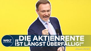 CHRISTIAN LINDNER quotAktienrente ist ein Paradigmenwechselquot Ein Blick auf die Kritik der Opposition [upl. by Latty54]