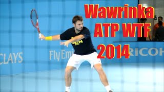 Stan Wawrinka Training ATP Finals 2014 [upl. by Lednew]