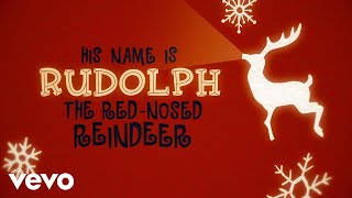 The Temptations  Rudolph The RedNosed Reindeer Lyric Video [upl. by Ewart106]