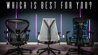 The Ultimate Herman Miller Gaming Chair Buying Guide Gaming Aeron vs Gaming Embody vs Gaming Sayl [upl. by Uaerraj]