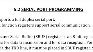 8051 serial port programming [upl. by Arquit]