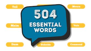 504 Essential Words  Lesson 29 [upl. by Neenaj]