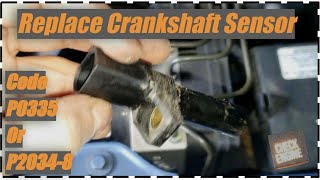 Remove Crankshaft Sensor Code P0335 Or P20348 Mercedes CHECK ENGINE 💡 [upl. by Huang]