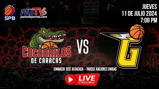 COCODRILOS VS GAITEROS Batalla en Vivo SPB 2024 Baloncesto Venezolano 11 07 24 [upl. by Pietro351]