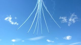 Canadian Snowbirds Downward Bomb Burst at 2012 Wings over Waukegan [upl. by Lucita]