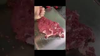 A Clash of Kung Fu and Cuisine Iron Hands Make Minced Beef food streetfood Beef cooking [upl. by Pool43]