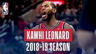 Kawhi Leonards Best Plays From the 201819 NBA Regular Season [upl. by Avrom252]