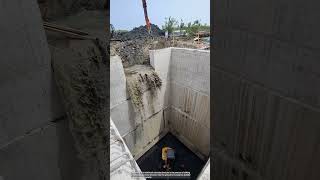 The process of deepening the reinforced concrete structure [upl. by Murray]