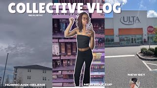 collective vlog  lost files hurricane helene  new make up  nail appointment [upl. by Silevi563]