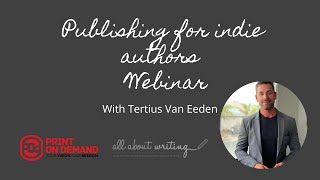 Publishing for indie authors in with Tertius Van Eeden CEO of ​ Print on Demand South Africa [upl. by Benjy]