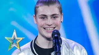 Zacc shows the IGT judges how to Vogue  Auditions Week 1  Ireland’s Got Talent 2018 [upl. by Thin]