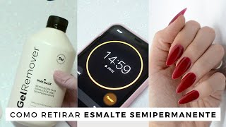 Como retirar esmalte Semipermanente en casa Fácil y sin dañar la uña [upl. by Ardnasyl]