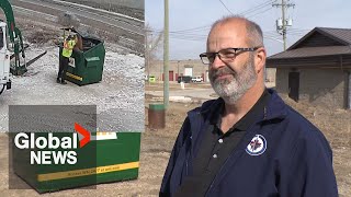 Winnipeg business owner says overflowing bin that led to overcharge staged by garbage company [upl. by Aynotahs]