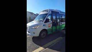 Glenfarg community Transport Mercedes Sprinter KS55BUS at Kinross on route 23 to Tillicoultry [upl. by Browning]