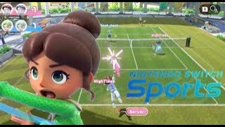 Getting to Infity Rank Nintendo Switch Sports Tennis 5 [upl. by Manny]