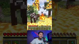 Saved COW From Lava 🥵  minecraft emotional technogamerz onmance shorts gamerfleet [upl. by Marina]