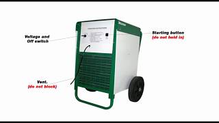 How to start a Dehumidifier EBAC [upl. by Enyamrahc]