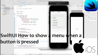 SwiftUI How to show a menu when a button is pressed [upl. by Leila]