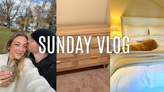 VLOG sunday funday w Max building furniture dinner date etc [upl. by Kcolttam]