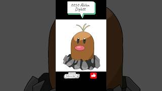 0050 Alolan Diglett  Timelapse Drawing  Pokémon shorts animedrawing fanart pokemondrawing [upl. by Eneroc694]