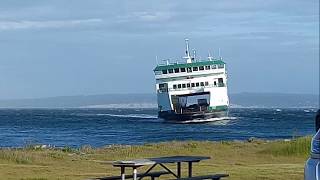 Wsf Salish Ferry in storm from Port Townsend to Coupeville May 23 2017 [upl. by Niala]