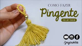 Pingente ou tassel  JNY Crochê [upl. by Accire]