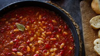 How to Make Vegan Spanish Style White Bean Stew with Smoked Paprika [upl. by Spear]