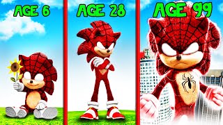 Surviving 99 YEARS As SPIDERMAN SONIC In GTA 5 [upl. by Derwon]