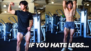 The ONLY 3 Exercises You NEED to Grow Bigger Legs Even If You HATE Training Legs [upl. by Nadda]