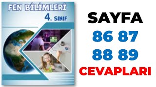 4 Sınıf Fen Bilimleri Ders Kitabı 2 Ünite Sayfa 86 87 88 89 Cevapları [upl. by Nohsyt]