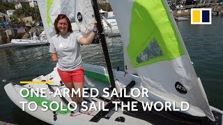 Onearmed sailor Hannah Stodel to sail solo around the world [upl. by Ahsenra988]