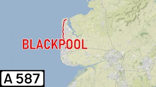 England Road Tours  A587 Blackpool to Fleetwood [upl. by Atinauq]