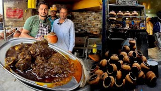 Original CHAMPARAN MEAT HOUSE in Patna  AHUNA MUTTON HANDI  BIHAR FOOD CULTURE [upl. by Ynnav]