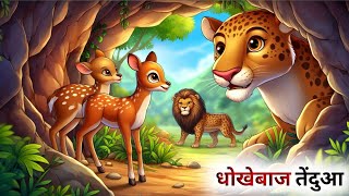 एक धोखेबाज तेंदुए की कहानी  Panchatantra Ki Kahani  Hindi Cartoon [upl. by Geiger]