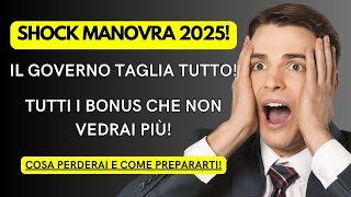 Tagli Drastici ai Bonus 2024 Ecco Cosa Perderai nel 2025 [upl. by Amiarom]