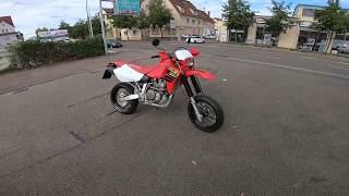 Testfahrt Honda XR650R Supermoto  XR 650 R Supermotard [upl. by Sucramej269]