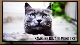 Samsung RU7100 Series 4K Video And Sound Demo [upl. by Rogozen]