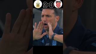 FIFA World Cup 22  Argentina vs Croatia semi final  highlights🔴🥶 fifaworldcup shorts messi [upl. by Rosenquist237]