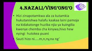 Form1 Kiswahili Lesson2 Aina za konsonanti [upl. by Gagliano268]