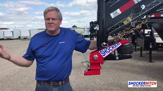 Shocker Gooseneck Surge Air Hitch in Action  Plus 1 Minute Install [upl. by Sirromed758]