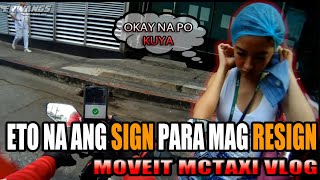 NAGRESIGN PARA MAG FULLTIME MC TAXI RIDER  BUHAY KALYE DAILY INCOME MOVE IT RIDER  VLOG 2 [upl. by Kerk]