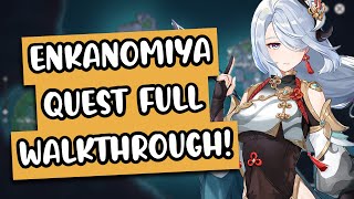 Enkanomiya Quest FULL Walkthrough  Boss Unlock ALL Quests amp Puzzles [upl. by Elayne]